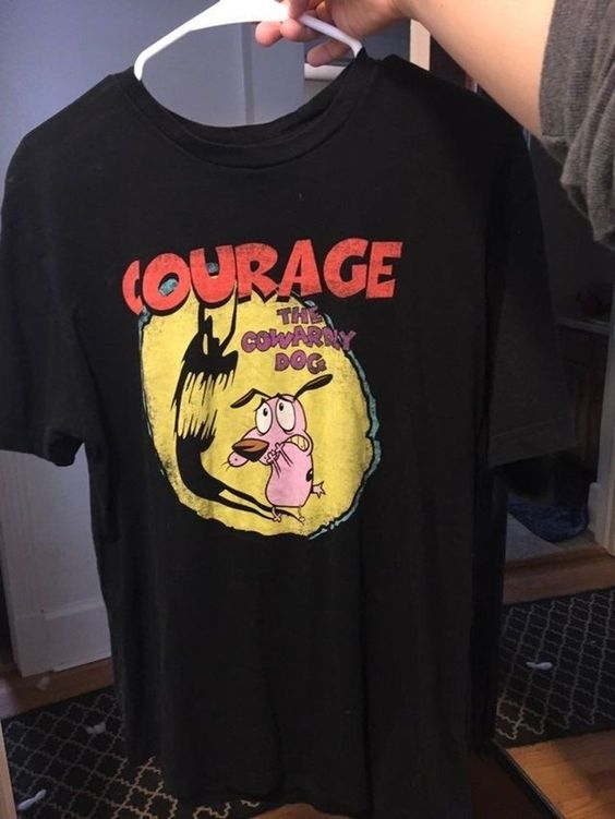 Courage the Cowardly Dog Shirt - Intercept Inter National