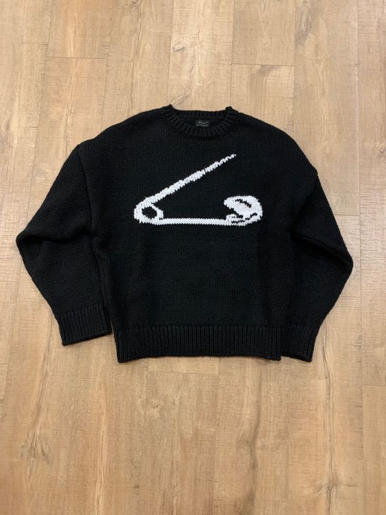 Eraze Crew Sweater Black - Love Art USA