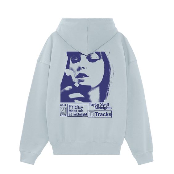 Taylor Swift Midnights Blue Hoodie - Love Art USA