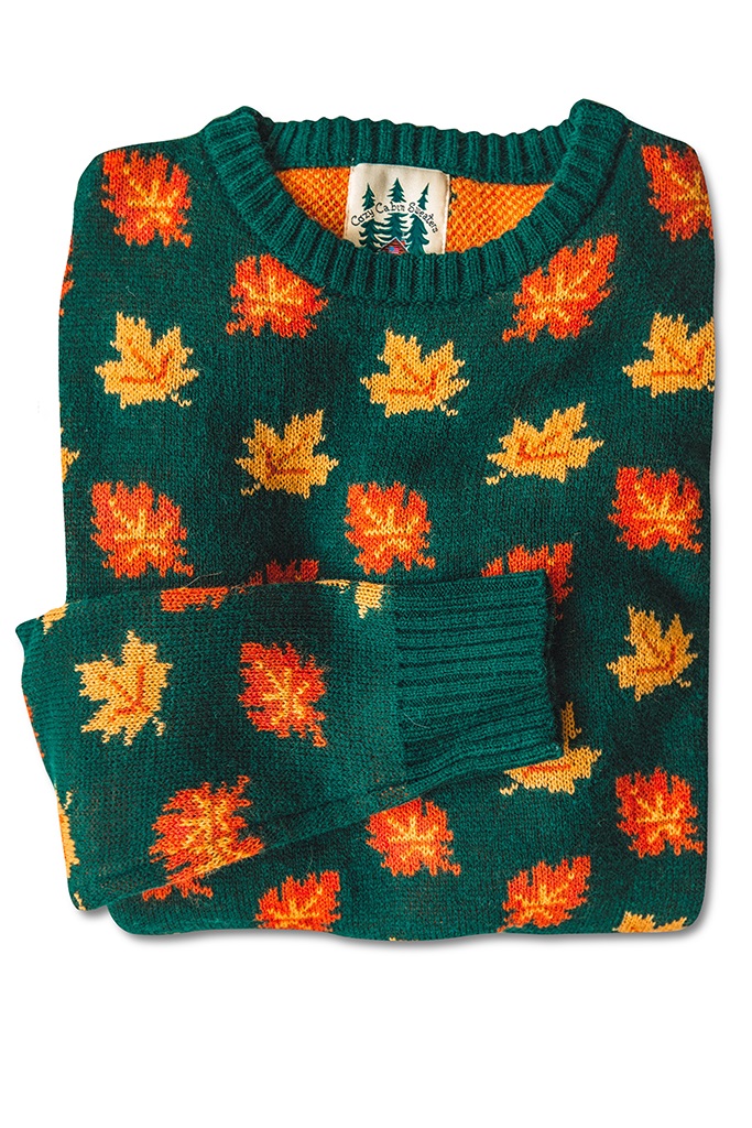 The Big Cozy Fall Leaf Sweater