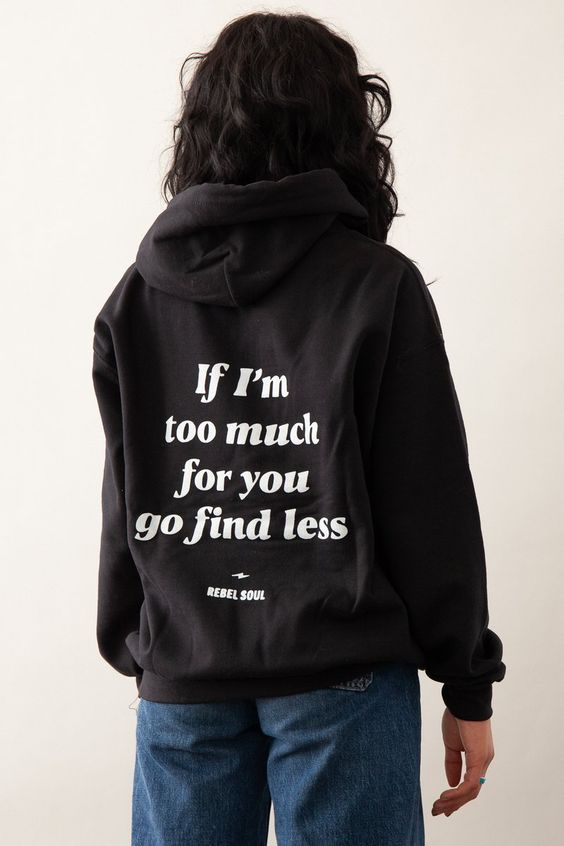 Too Much For You Hoodie – Tiktok Teenager