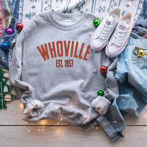 Whoville Christmas Sweatshirt, Christmas, Christmas Crewneck, The Grinch, Grinch Shirt