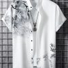 Men Tree Print Shirt Without Tee