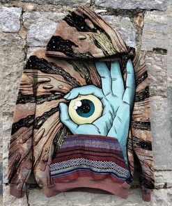 Sun Print Hoodie Women Sweatshirts Aesthetic Ethnic Casual Long Sleeve Pullover Hooded Tops Hippies Streetwear Female Jumper Top - A