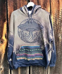Sun Print Hoodie Women Sweatshirts Aesthetic Ethnic Casual Long Sleeve Pullover Hooded Tops Hippies Streetwear Female Jumper Top - F