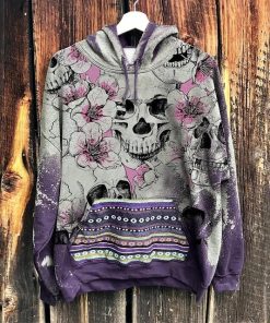 Sun Print Hoodie Women Sweatshirts Aesthetic Ethnic Casual Long Sleeve Pullover Hooded Tops Hippies Streetwear Female Jumper Top - Pink