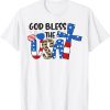 USA Christian Sunglasses American Flag 4th Patriotic Of July T-Shirt