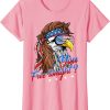 You Free Tonight Bald Eagle Mullet American Flag 4th Of July T-Shirt