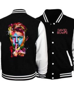 3D Print David Bowie Men’s Baseball Jacket