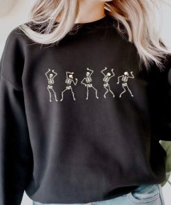 Fall Shirt, Dancing Skeleton Shirt, Happy Halloween T-shirt, Halloween Tee sweatshirt, halloween costume shirt, womens halloween shirt gift