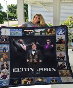 M Elton John Quilt Blanket