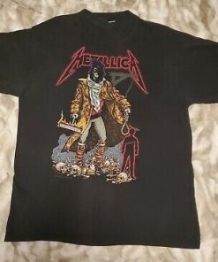 Metallica Vintage Black Pushead Genuine 1994 Unforgiven Graphic