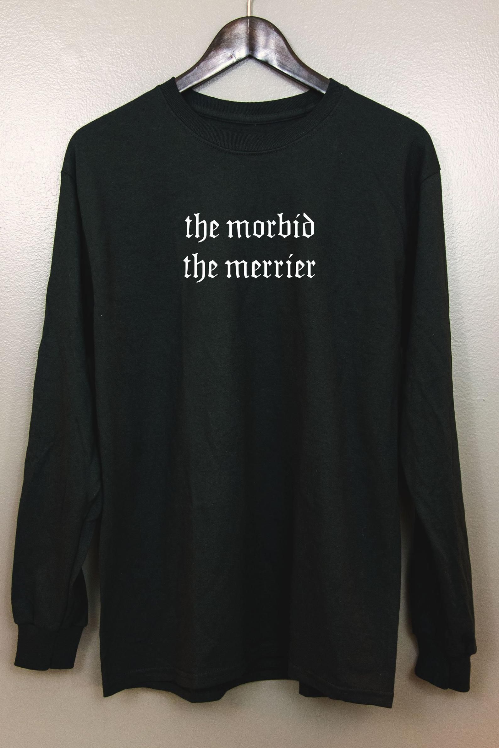 Nu goth Long Sleeve T-Shirt, Soft grunge Pastel Tumblr Aesthetic Gothic Font Typ …