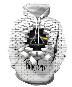 Pink Floyd 3D Print Wall Hoodie