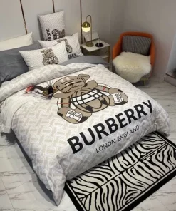 Burberry Bear Luxury Brand Bedding Set