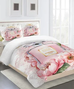 Chanel Paris Coco Luxury Brand Premium Bedding Set