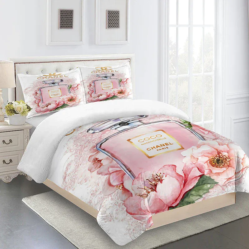 Chanel Paris Coco Luxury Brand Premium Bedding Set