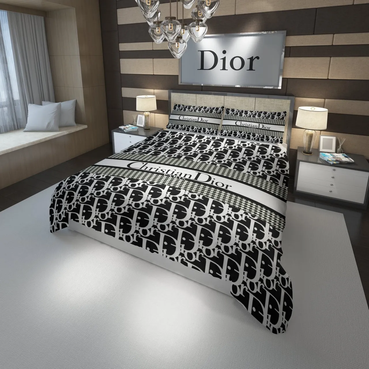 Christian Dior Fashion Luxury Brand Bedding Set