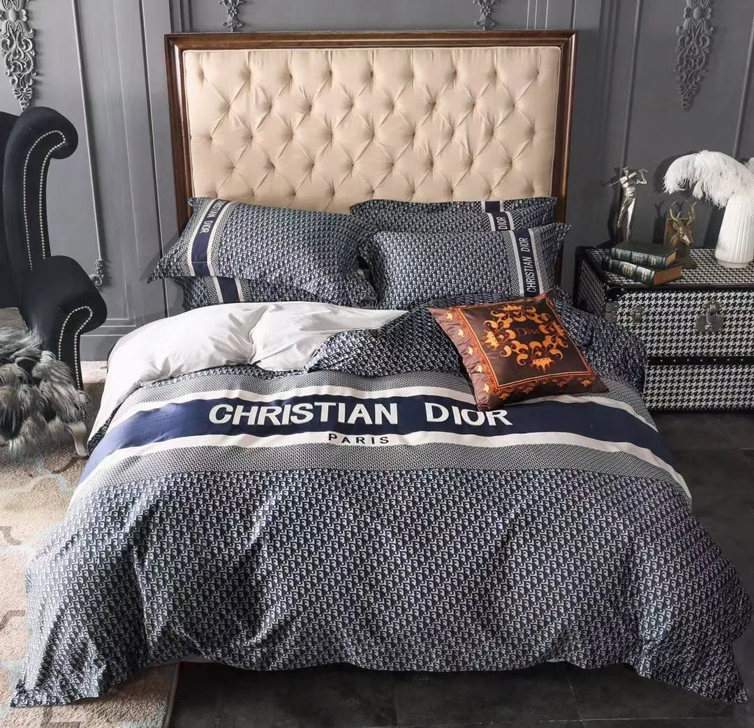 Christian Dior Paris Luxury Brand Premium Bedding Set