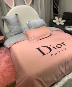 Christian Dior Paris Pinky Luxury Brand Premium Bedding Set