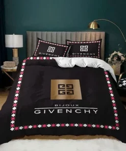 Givenchy Bijoux Black Luxury Brand High End Premium Bedding Set