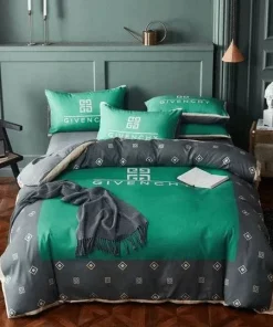 Givenchy Green Luxury Brand Bedding Set