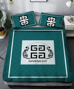 Givenchy Green Luxury Brand High End Premium Bedding Set