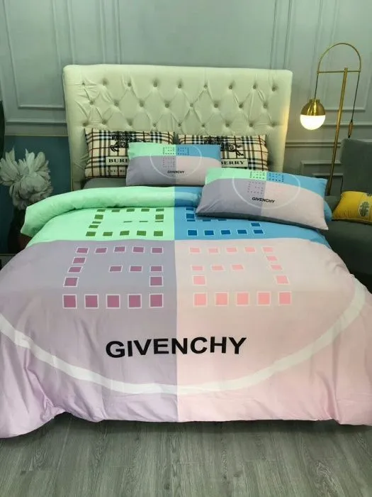 Givenchy Multicolor Luxury Brand Premium Bedding Set