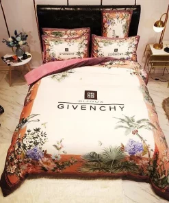 Givenchy New Flowers White Luxury Brand Bedding Set