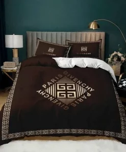 Givenchy Paris Brown Luxury Brand Bedding Set