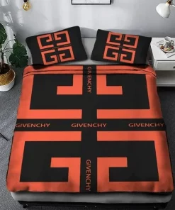 Givenchy Red Luxury Brand Bedding Set