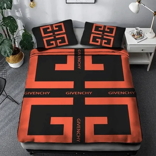 Givenchy Red Luxury Brand Bedding Set