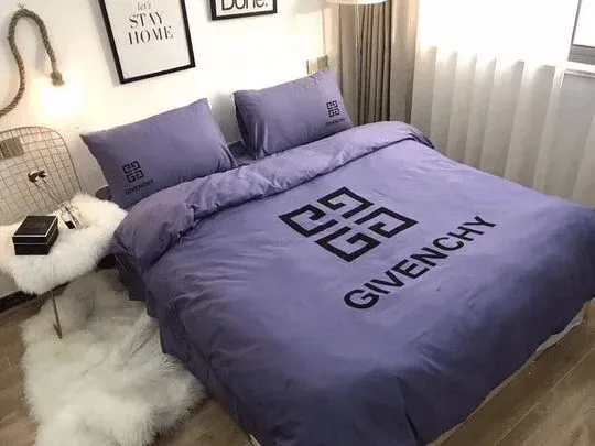 Givenchy Violet Luxury Brand High End Premium Bedding Set