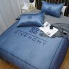 Givency Blue Logo Luxury Brand Bedding Set