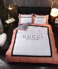 Gucci Bloom Fashion Logo Luxury Brand Bedding Set