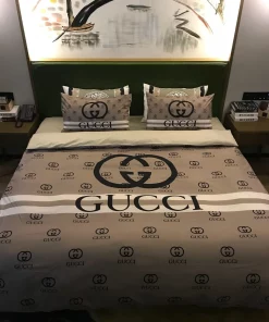 Gucci Brown Luxury Brand Bedding Set