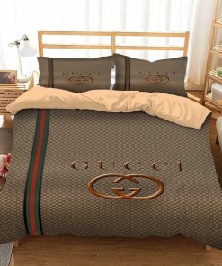 Gucci Golden Fashion Luxury Brand Bedding Set