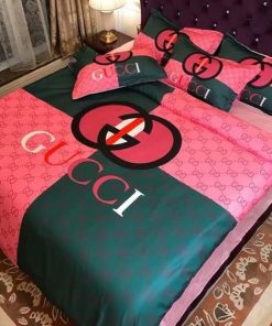 Gucci Logo Luxury Brand Bedding Set