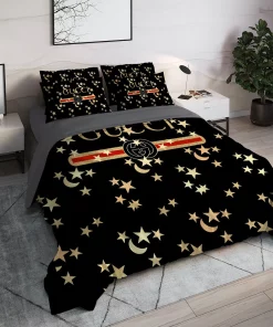 Gucci Moon Star Luxury Brand High End Premium Bedding Set