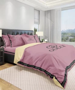 Gucci Purple Luxury Brand Bedding Set