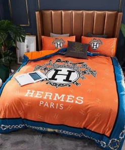 Hermes Orange New Luxury Brand Bedding Set