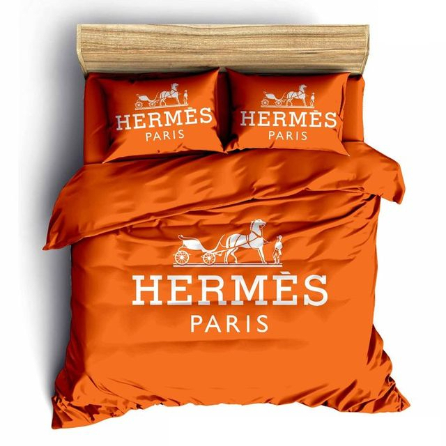 Hermes Paris Fashion Luxury Brand Bedding Set