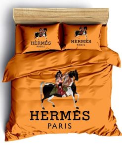 Hermes Paris Luxury Brand Fashion Bedding Set