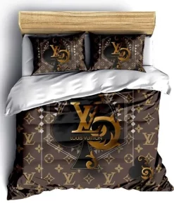 Louis Vuitton Card Luxury Brand Bedding Set