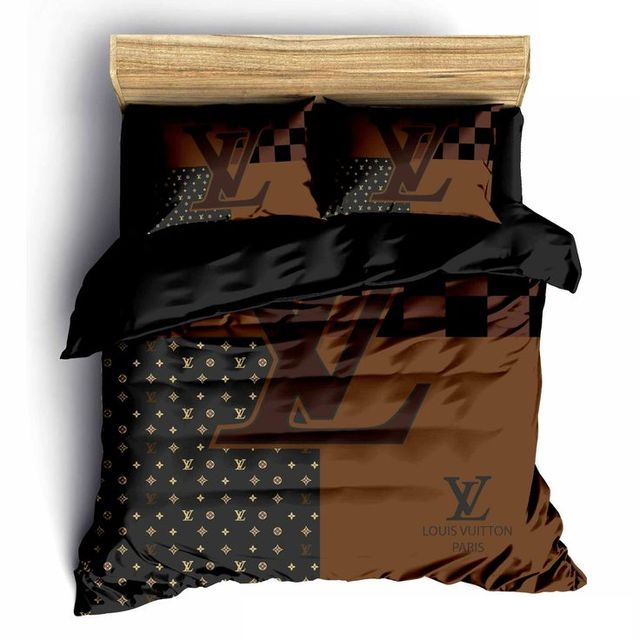 Louis Vuitton Fashion Luxury Brand Fashion Bedding Set