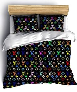 Louis Vuitton Multicolor Fashion Luxury Brand Fashion Bedding Set