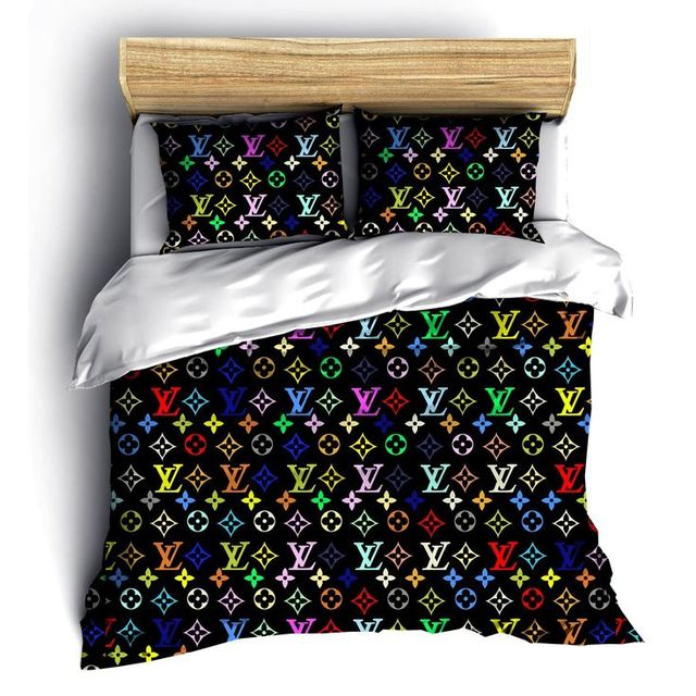 Louis Vuitton Multicolor Fashion Luxury Brand Fashion Bedding Set