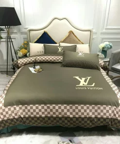 Louis Vuitton Olive Luxury Brand Premium Bedding Set