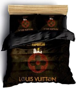 Louis Vuitton Snoopy Luxury Brand Fashion Premium Bedding Set