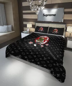 Louis Vuitton Supreme AC Milan FC Luxury Brand Bedding Set